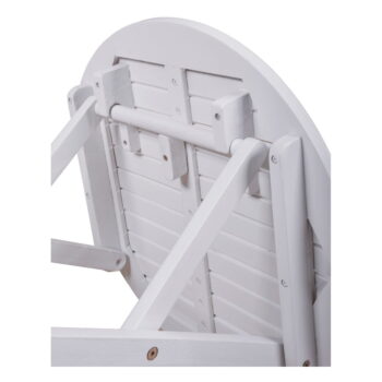 Okrúhly záhradný odkladací stolík z eukalyptového dreva ø 50 cm Mesa – Garden Pleasure – Obrázok 2