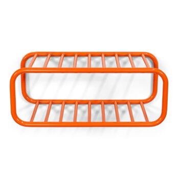 Oranžový kovový závesný vešiak na topánky Retro – Spinder Design - Image 2