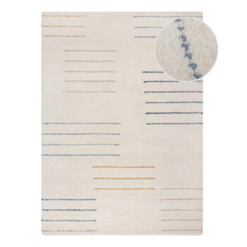 Krémový ručne tkaný vlnený koberec 160x230 cm Dottie Geometric – Flair Rugs