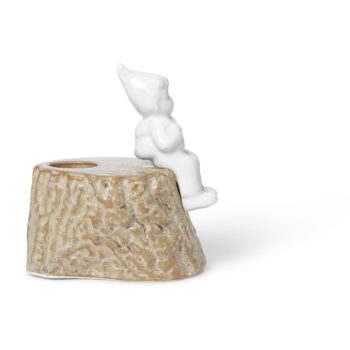 Vianočný svietnik z porcelánu a kameniny Kähler Design, dĺžka 9 cm - Image 3