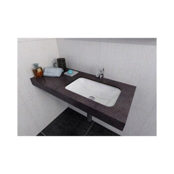 Biele umývadlo z liateho mramoru 55x36 cm Japura – Sapho – Obrázok 3