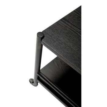 Servírovací stolík na kolieskach z dubového dreva 40x40 cm Norm – Hübsch – Obrázok 4