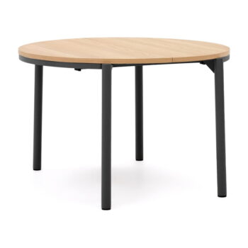 Okrúhly rozkladací jedálenský stôl v dekore duba ø 120 cm Montuiri – Kave Home - Image 2