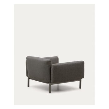 Sivé polstrované záhradné kreslo Sorells – Kave Home – Obrázok 4