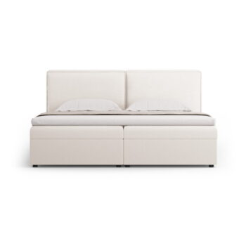 Krémová boxspring posteľ s úložným priestorom 140x200 cm Arendal – Cosmopolitan Design - Image 5