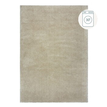 Béžový umývateľný koberec z recyklovaných vlákien 120x170 cm Fluffy – Flair Rugs