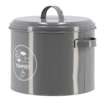 Sivá nádoba na kompostovateľný odpad 6,3 l Secret Du Potager – Esschert Design – Obrázok 10
