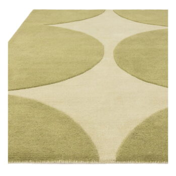 Zelený ručne tkaný vlnený koberec 120x170 cm Canvas – Asiatic Carpets - Image 6