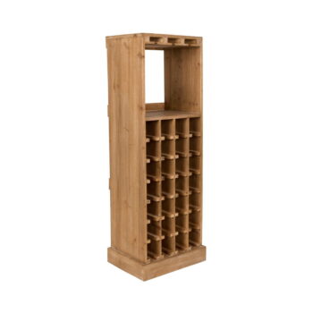 Hnedá vinotéka z jedlového dreva počet fliaš 28, 43,5x118,5 cm Claude – Dutchbone – Obrázok 2
