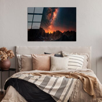 Sklenený obraz 100x70 cm Night Sky - Wallity - Image 2