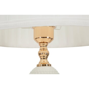 Biela stolová lampa s textilným tienidlom (výška 59 cm) Napoli – Mauro Ferretti - Image 3