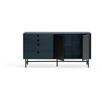 Čierno-modrá komoda Teulat Punto, šírka 150 cm - Image 9