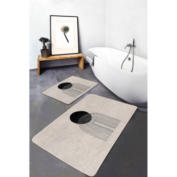 Béžové kúpeľňové predložky v súprave 2 ks 60x100 cm – Mila Home - Image 4