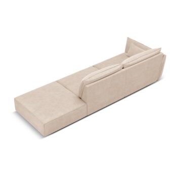 Béžová leňoška (ľavý roh) Vanda – Mazzini Sofas - Image 3