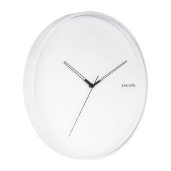 Biele nástenné hodiny Karlsson Hue, ø 40 cm – Obrázok 2