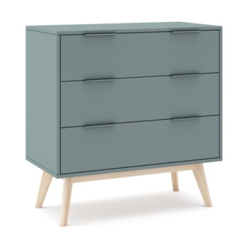 Zelená/sivá vysoká komoda 80x83 cm Pisco – Marckeric - Image 4