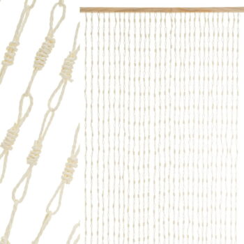 Záves do dverí v prírodnej farbe 90x200 cm – Casa Selección - Image 3