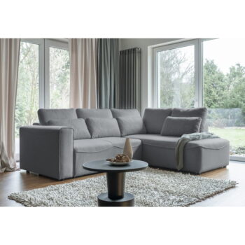 Sivá rozkladacia rohová pohovka (variabilná) Homely Tommy – Miuform – Obrázok 2