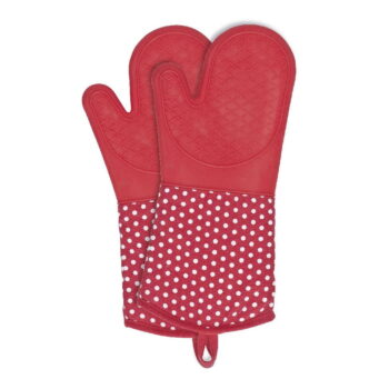 Sada 2 červených silikónových chňapiek Wenko Oven Red – Obrázok 2