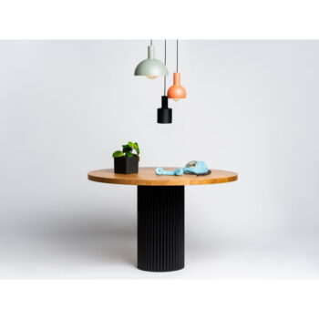 Okrúhly jedálenský stôl s doskou z dubového dreva ø 120 cm Flamingo – CustomForm - Image 3