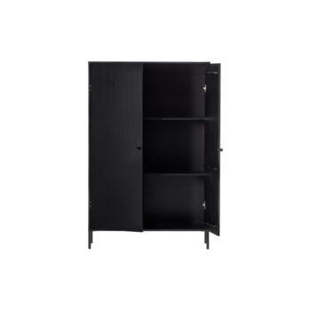 Čierna skrinka z borovicového dreva 100x155 cm Xam – WOOOD – Obrázok 3