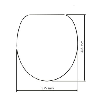 Biele WC sedadlo s jednoduchým zatváraním Wenko Samos, 44,5 x 37,5 cm – Obrázok 5
