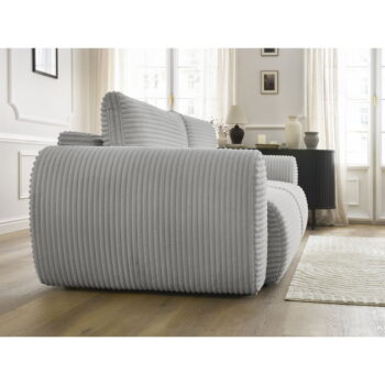 Svetlosivá menčestrová rozkladacia pohovka 257 cm Lucien – Bobochic Paris - Image 11