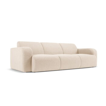 Béžová pohovka z textílie bouclé 235 cm Molino – Micadoni Home - Image 2