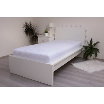 Biela napínacia mikroplyšová plachta 90x200 cm – Jerry Fabrics – Obrázok 2