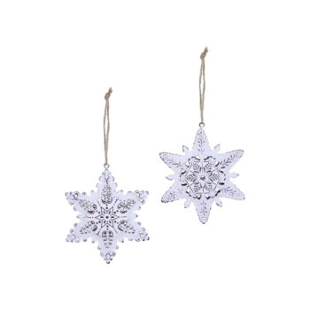 Sada 2 závesných vianočných dekorácií na stromček Ego Dekor Misto Snowflakes