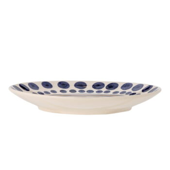 Bielo–tmavomodrý tanier z kameniny ø 27 cm Shama – Bloomingville - Image 2