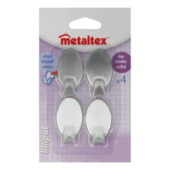 Sada 4 antikoro samolepiacich háčikov Metaltex Bob - Image 4