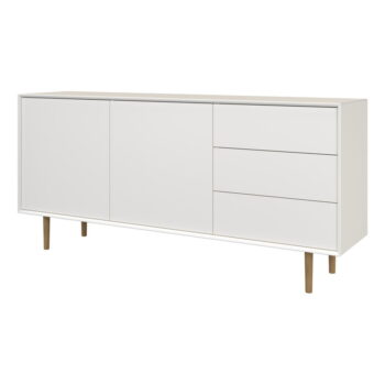 Biela nízka závesná komoda 168x61 cm Wall – Tenzo – Obrázok 7