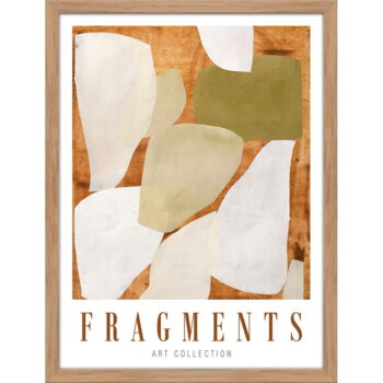 Plagát v ráme 32x42 cm Fragments – Malerifabrikken