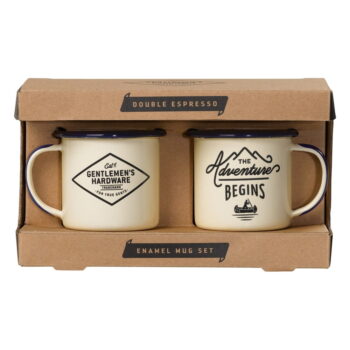 Súprava 2 smaltovaných hrnčekov na espresso Gentlemen's Hardware, 150 ml - Image 3