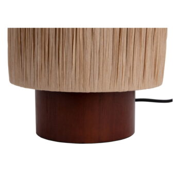 Stolová lampa v prírodnej farbe s tienidlom z papierového výpletu (výška 28,5 cm) Sheer – Leitmotiv – Obrázok 3