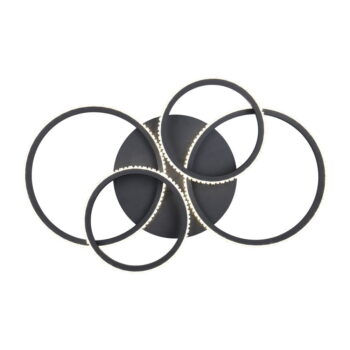 Čierne LED stropné svietidlo 49.5x65.5 cm Cires – Trio - Image 5
