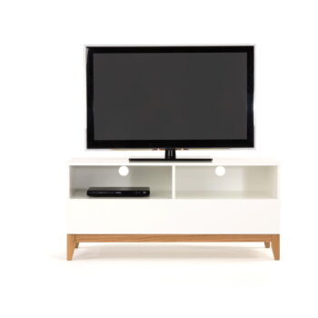Biely televízny stolík Woodman Blanco - Image 6