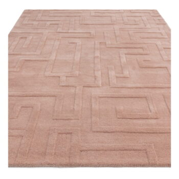 Svetloružový vlnený koberec 120x170 cm Maze – Asiatic Carpets - Image 4