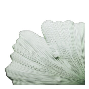Sklenená dekoratívna tácka 31x33 cm Gingko – Ixia – Obrázok 4