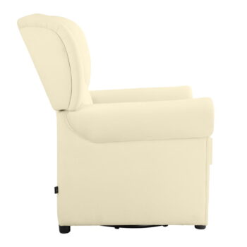 Biele zamatové hojdacie chesterfield kreslo Lillyse – Støraa - Image 6