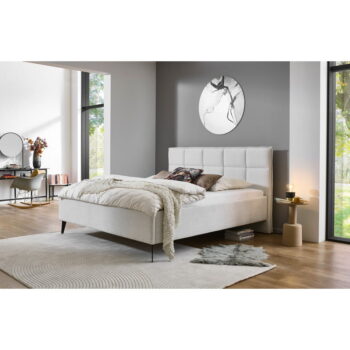 Béžová dvojlôžková posteľ s úložným priestorom s roštom 200x200 cm Paulo – Meise Möbel - Image 4