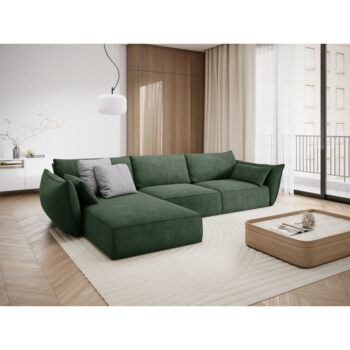Tmavozelená rohová pohovka (ľavý roh) Vanda - Mazzini Sofas - Image 4