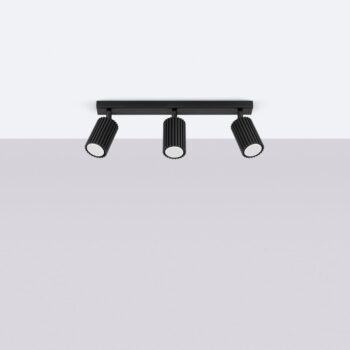 Čierne stropné svietidlo 6,5x45 cm Gleam – Nice Lamps - Image 6