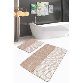 Béžové kúpeľňové predložky v súprave 2 ks 60x100 cm – Mila Home - Image 2