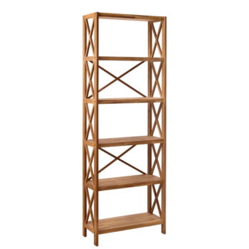 Regál z dubového dreva v prírodnej farbe 70x198 cm X-Shelf – Unique Furniture – Obrázok 2
