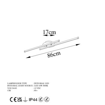 LED stropné svietidlo v zlatej farbe 10x86 cm Umut – Opviq lights - Image 8
