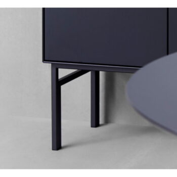 Čierna vinotéka v dekore duba 91x111 cm Edge - Hammel Furniture - Image 3