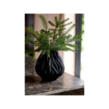 Čierna porcelánová váza Morsø Flame, výška 23 cm – Obrázok 4