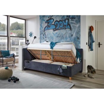 Tmavomodrá detská posteľ s úložným priestorom 120x200 cm Fun – Meise Möbel - Image 7